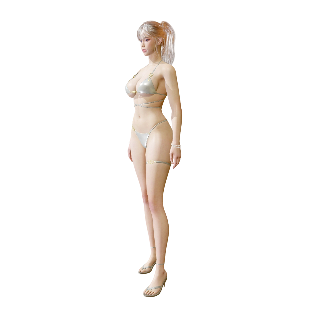 Bikini female character-3DHi