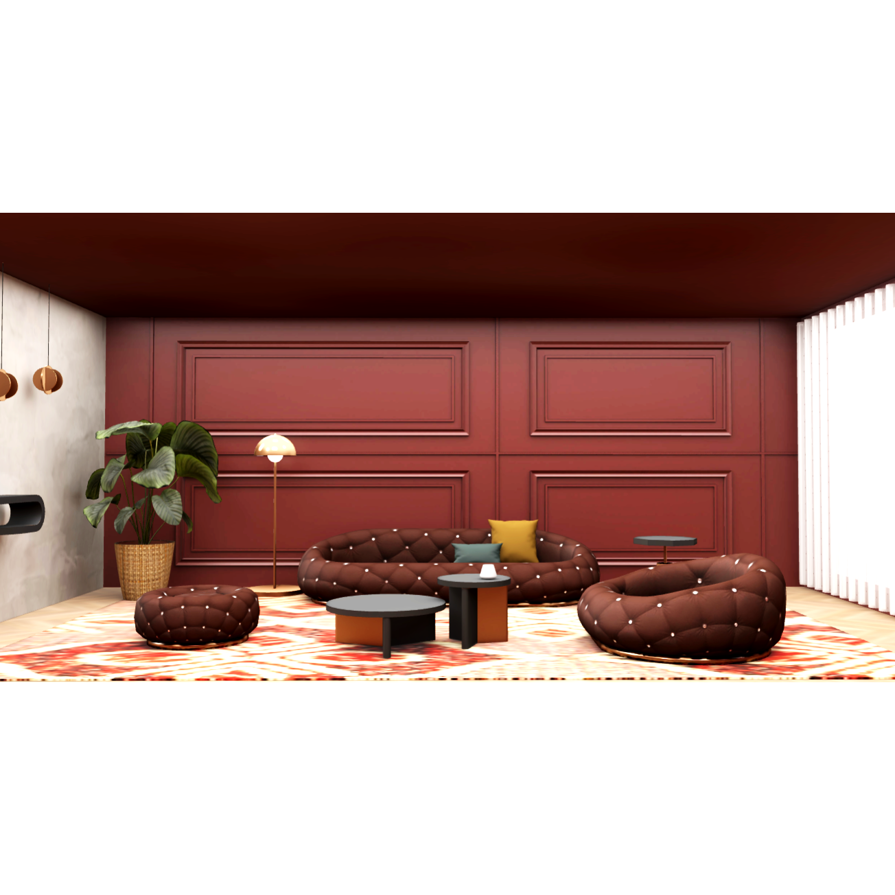 Vintage Living Room-3DHi