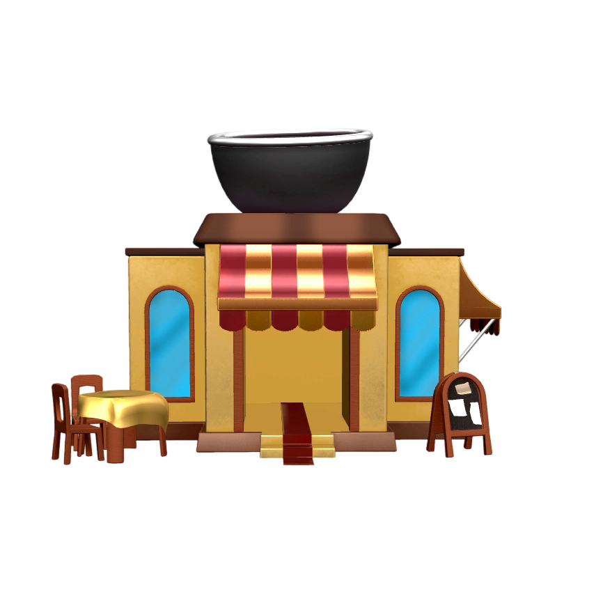 Stylish Coffee Shop-3DHi