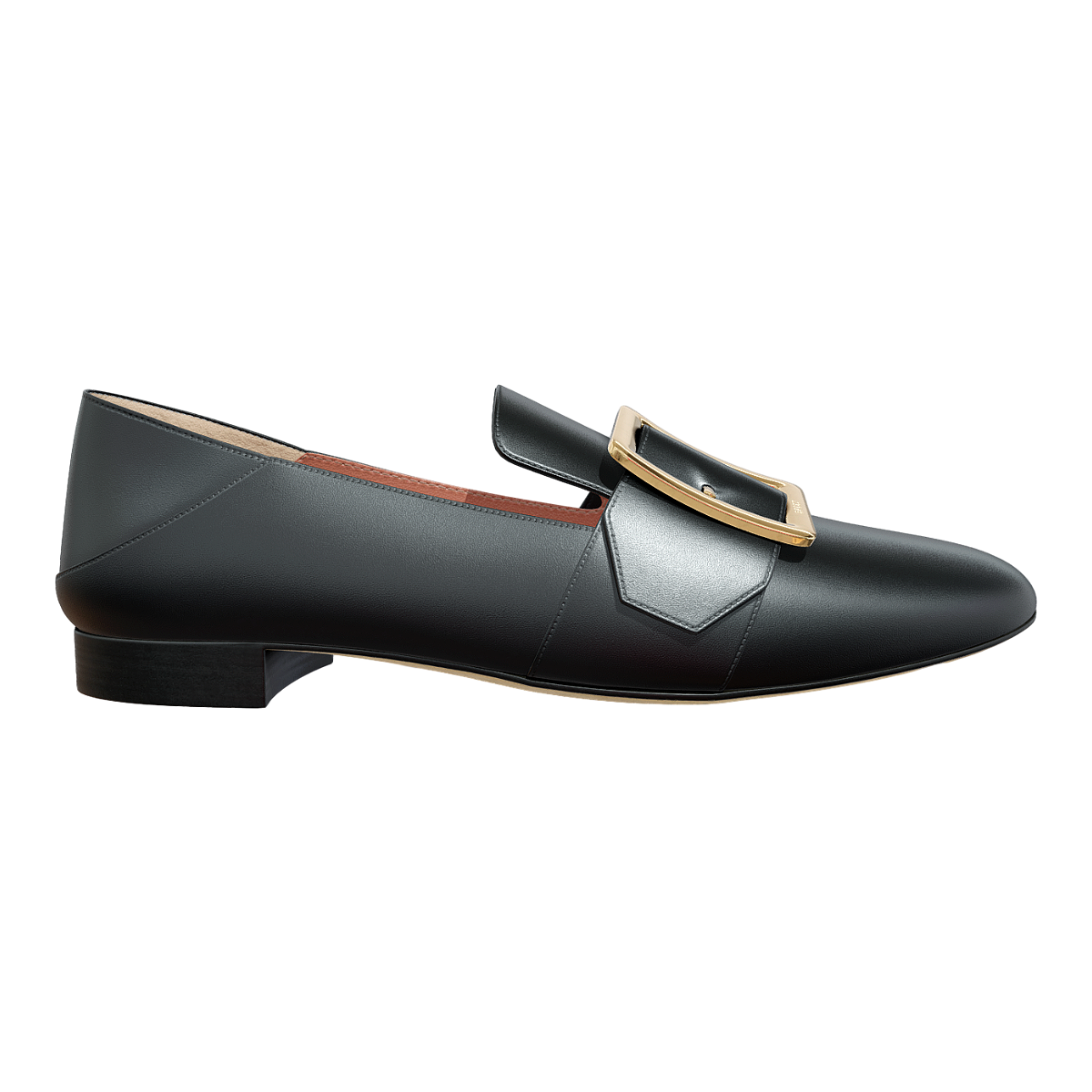 Bally Janelle Women's Leather Buckle Flat Shoes-3DHi