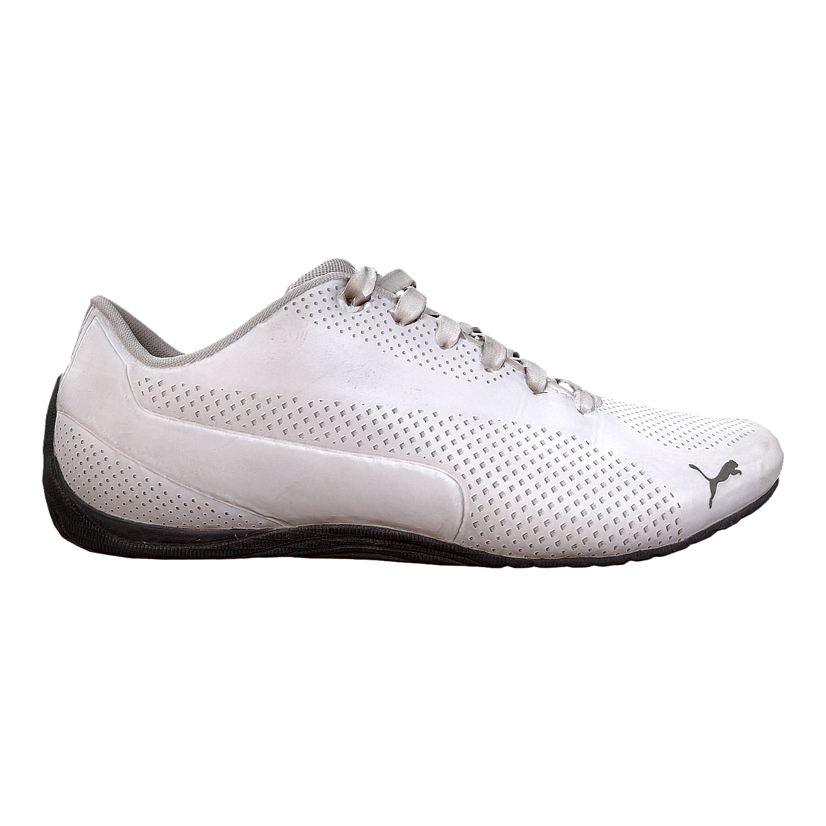 White PUMA Racing Shoes-3DHi