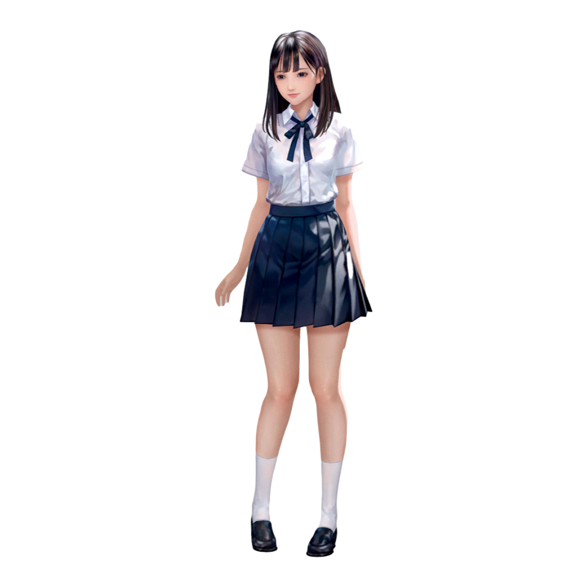 AI-Generated 3D Girl Model-3DHi