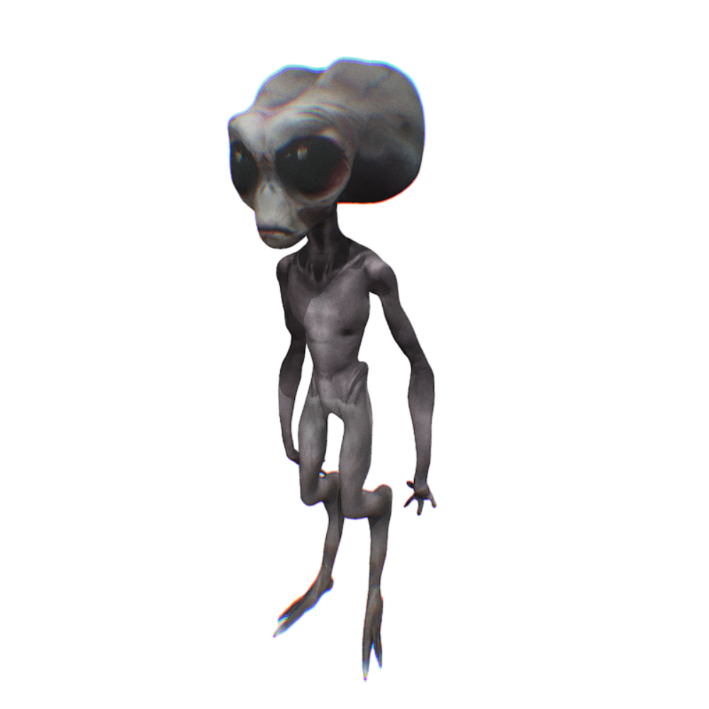 Alien Striding 3D Animated Model-3DHi
