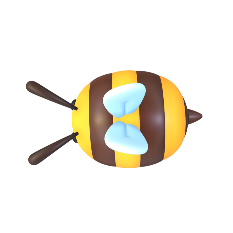 Image [3]-Q-version cartoon bee 3D model-3DHi