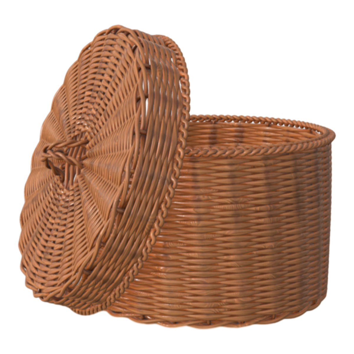 Plastic Wicker Basket-3DHi