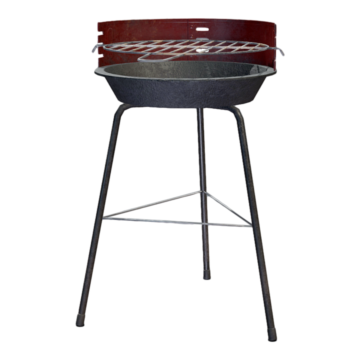 Portable Fire Pit for Outdoor Charcoal Lazy-Friendly Folding Wood-Burning Grill-3DHi