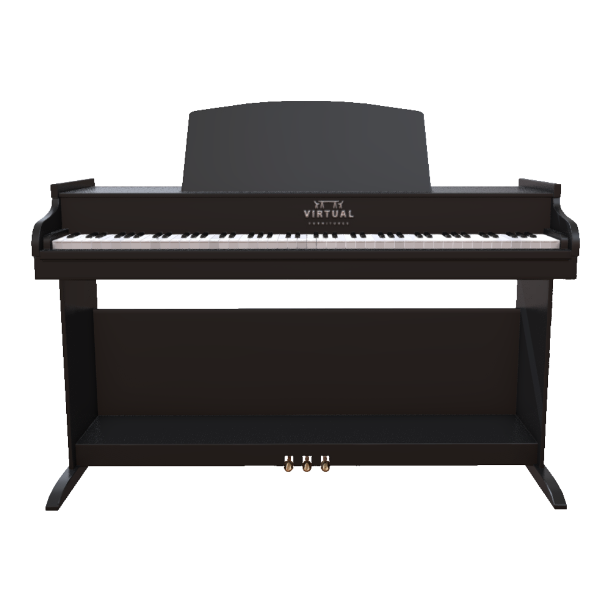Kawai 88-Key Electric Piano with Hammer Action - For Adults & Kids-3DHi