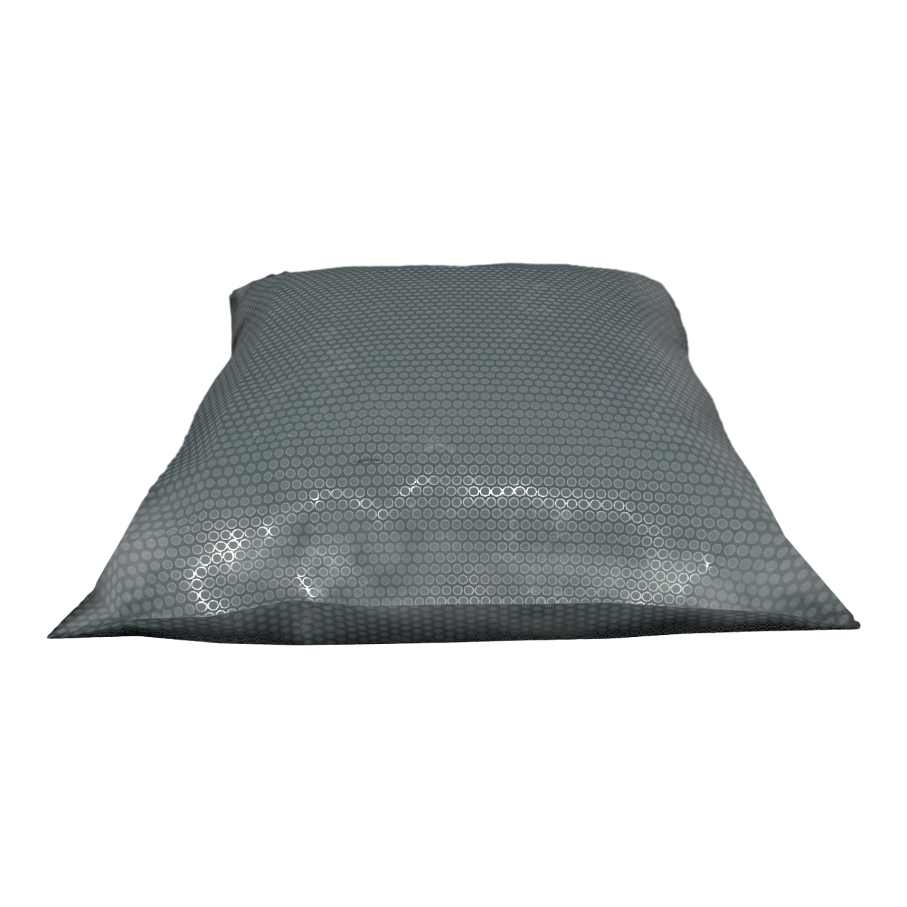 Modern Minimalist Mixed-weave Gray Honeycomb Velvet Pillow-3DHi