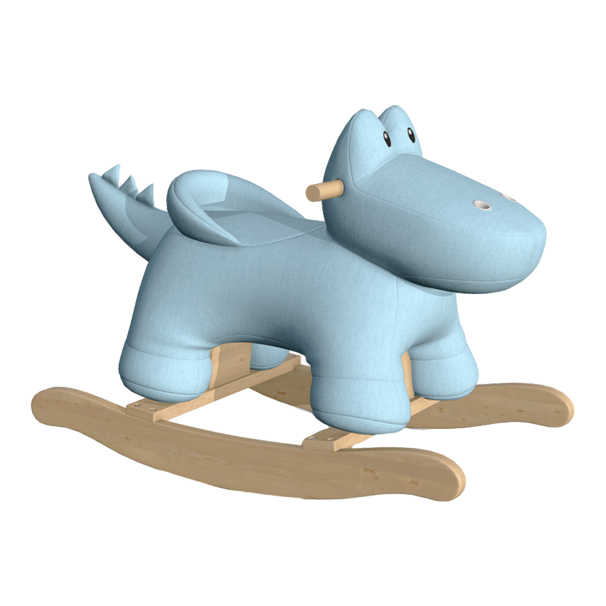 Children’s Green Dinosaur Rocking Chair-3DHi