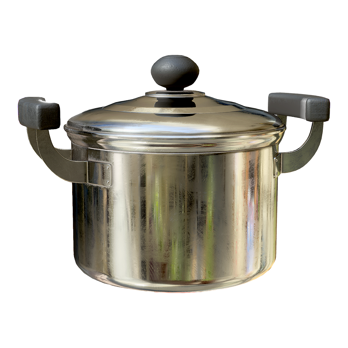 Double-Handled Stainless Steel Soup Pot-3DHi